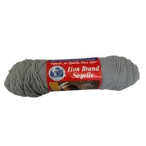 Vintage Lion Brand Sayelle Silver Grey 149 4 Ply Worsted Weight Yarn